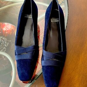 Stuart Weitzman Navy Heel